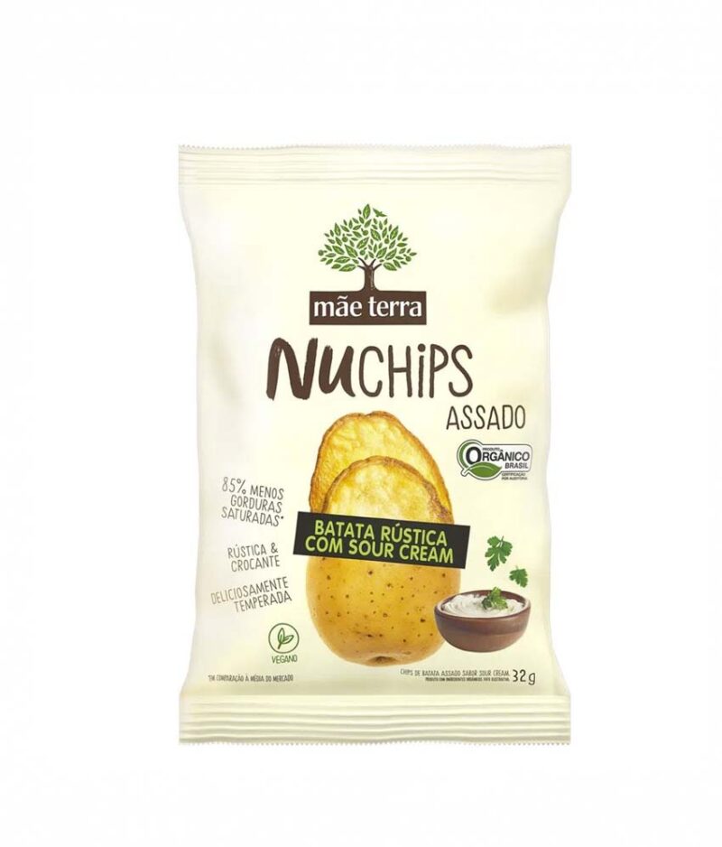 Chips Batata Rústica Orgânica com Sour Cream