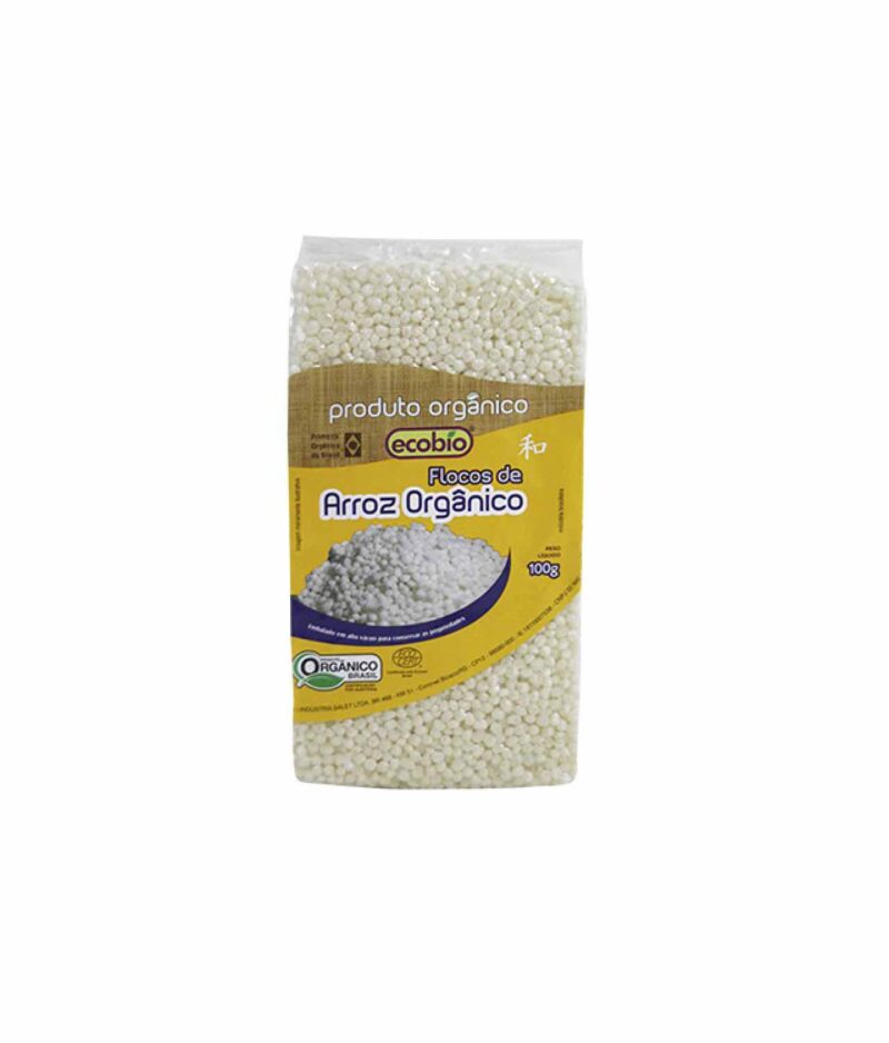 Flocos de arroz orgânico