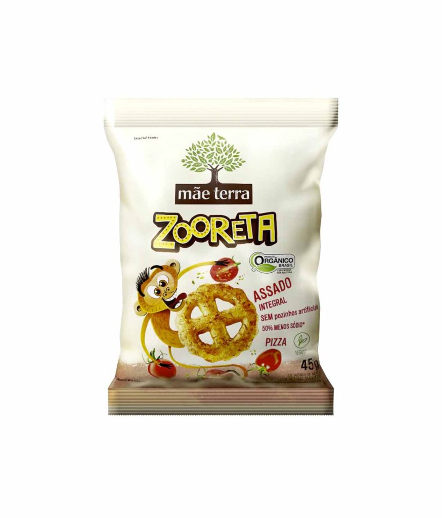 Zooreta Salgadinho Pizza Orgânico (45g) - Mãe Terra - Local Farmers