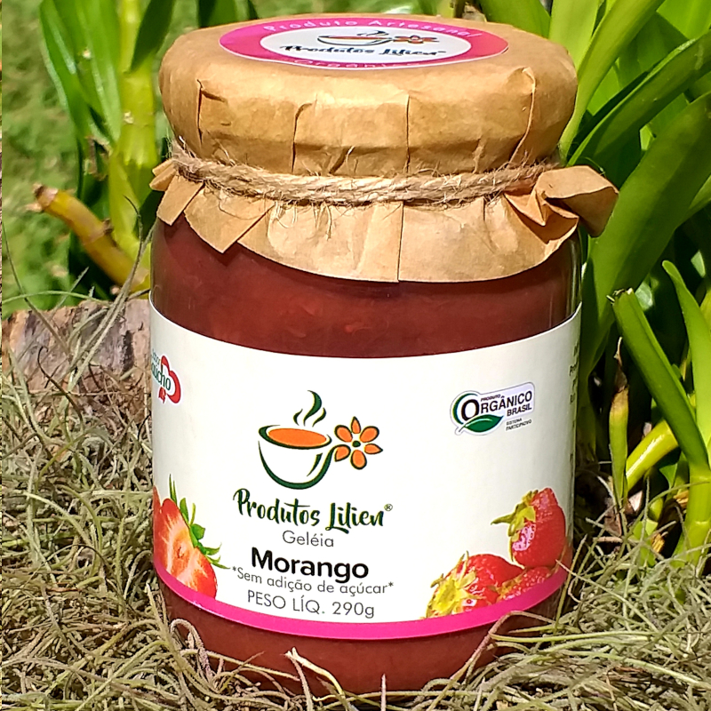 Geleia de Morango s/ Açúcar Orgânica - Boutique de Orgânicos